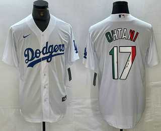 Men's Los Angeles Dodgers #17 Shohei Ohtani Mexico White Cool Base Stitched Jersey,We sell and wholesale Men's Los Angeles Dodgers #17 Shohei Ohtani Mexico White Cool Base Stitched Jersey on line form chian!